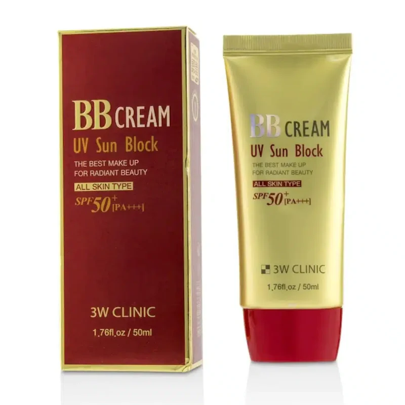 3W Clinic BB Cream UV Sun Block SPF50+ PA+++ - Image 1