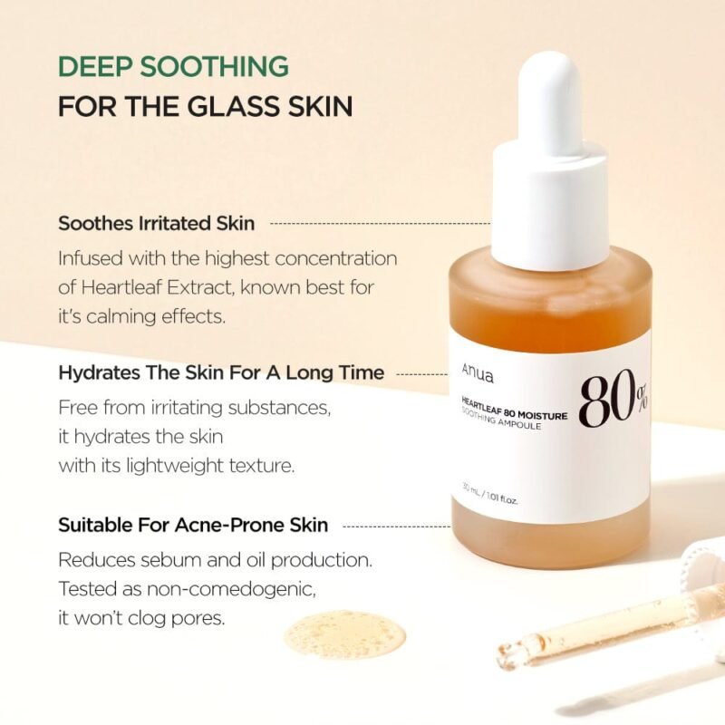 Anua Heartleaf 80% Soothing Ampoule - Image 3